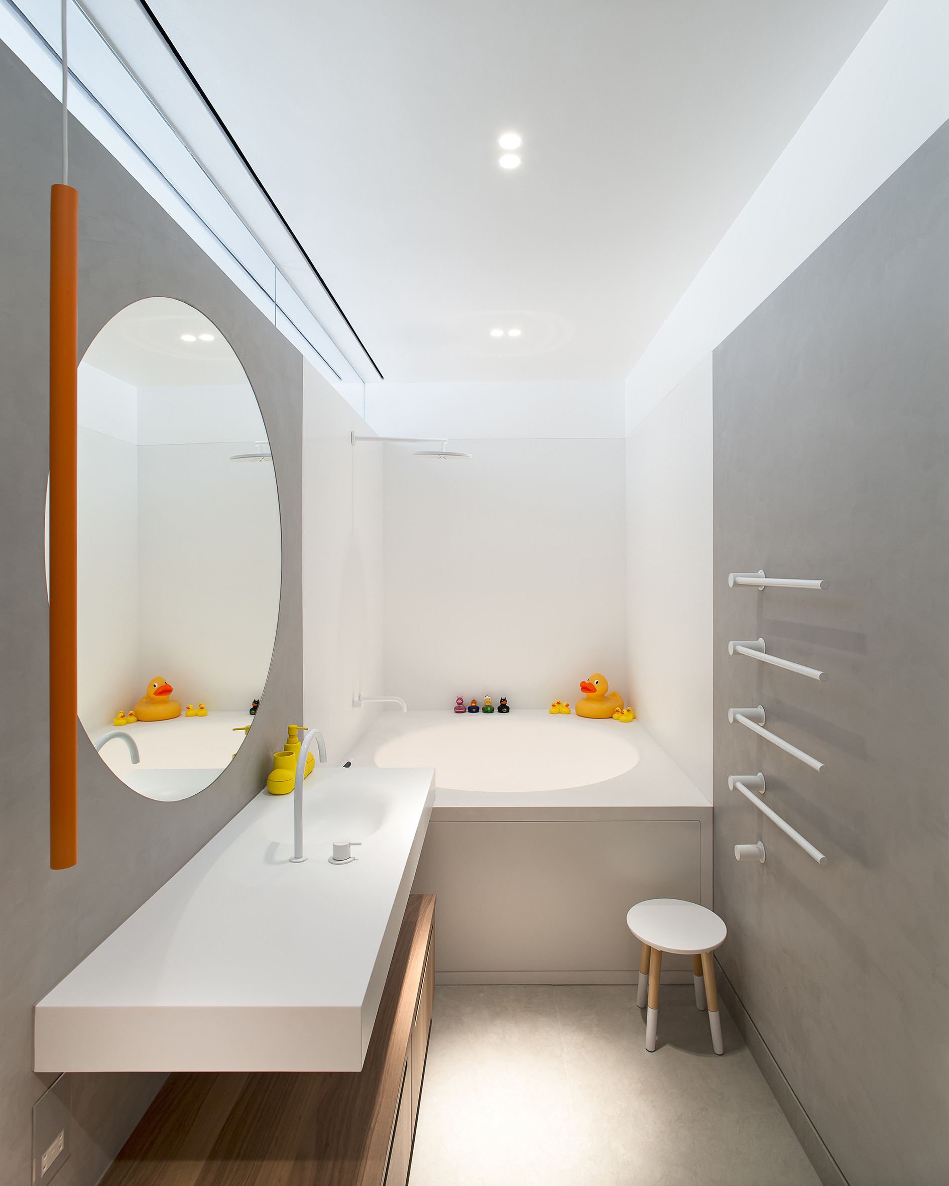 200516 MWAI bathroom polished plaster boffi minial children bath