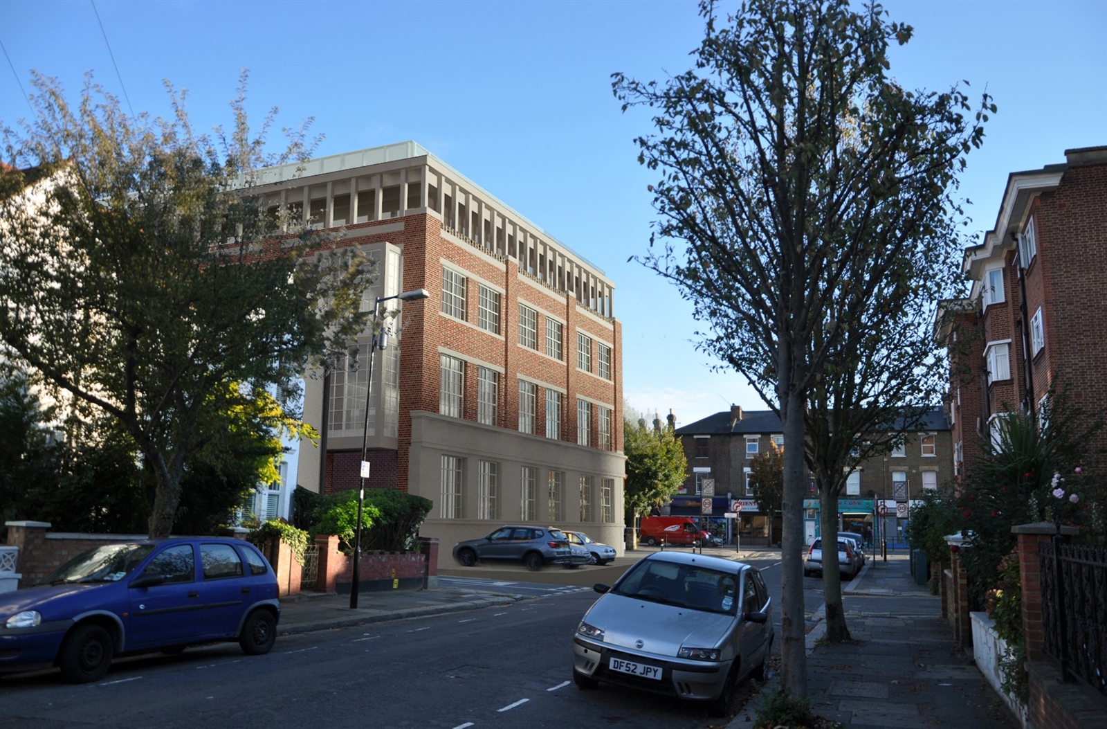 mwai adaptive reuse apartments newman hire rear view