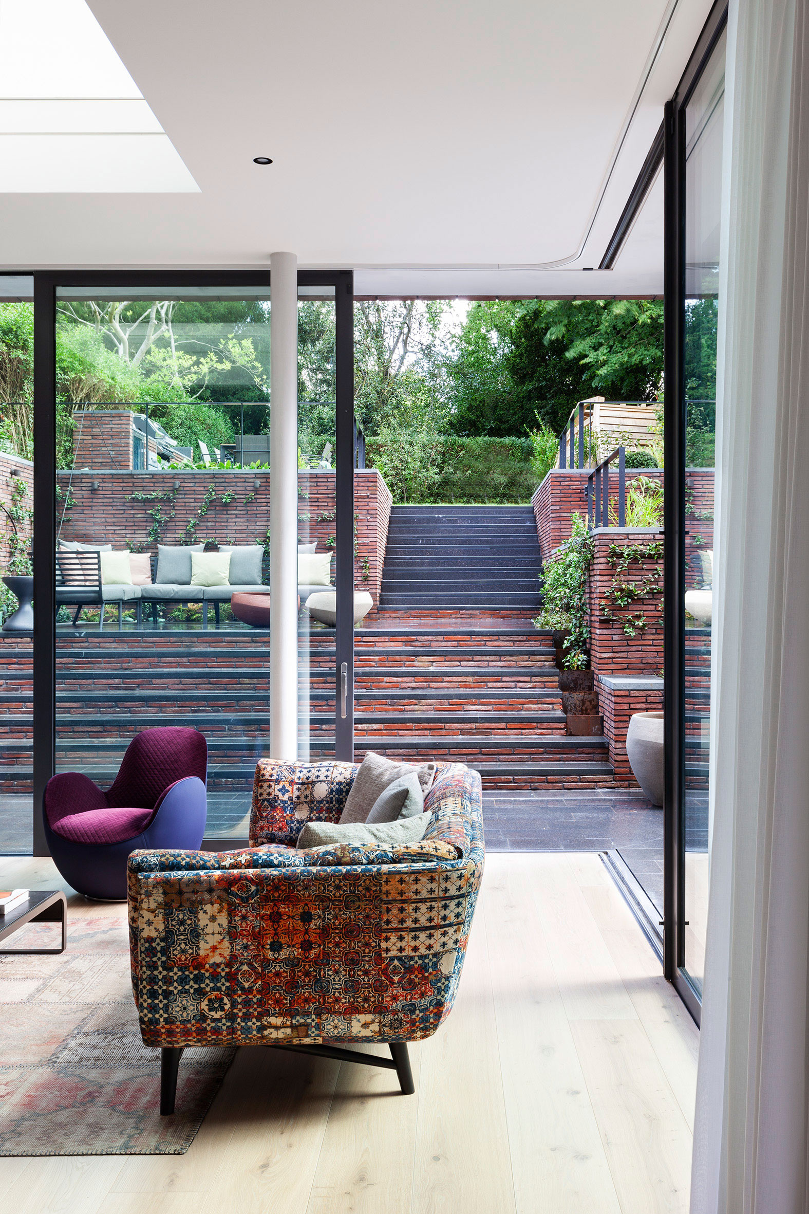 mwai hampstead living inside outside terraced garden bespoke